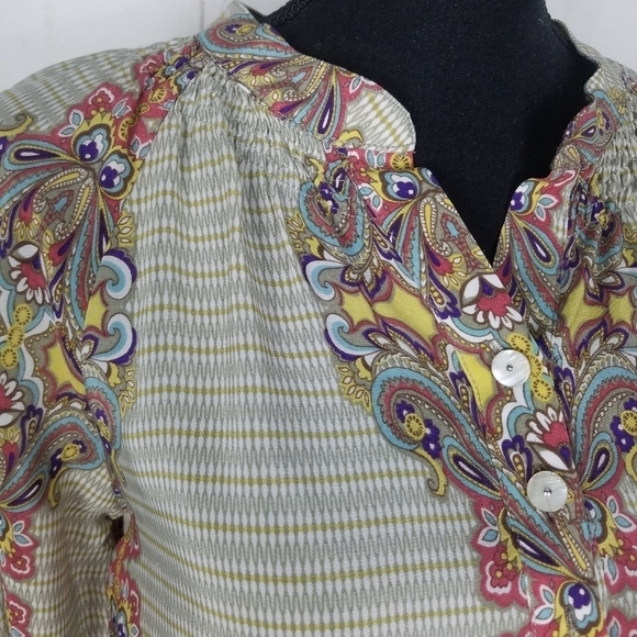 Trinity printed silk top - Picture 7 of 10
